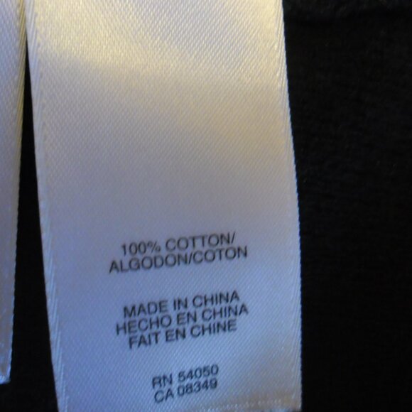 Black cardi-wrap. 100% cotton. Medium fit. Perfect for fall. - Picture 4 of 5